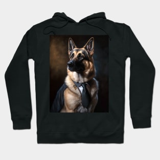 Royal Portrait of a German Shepherd Hoodie